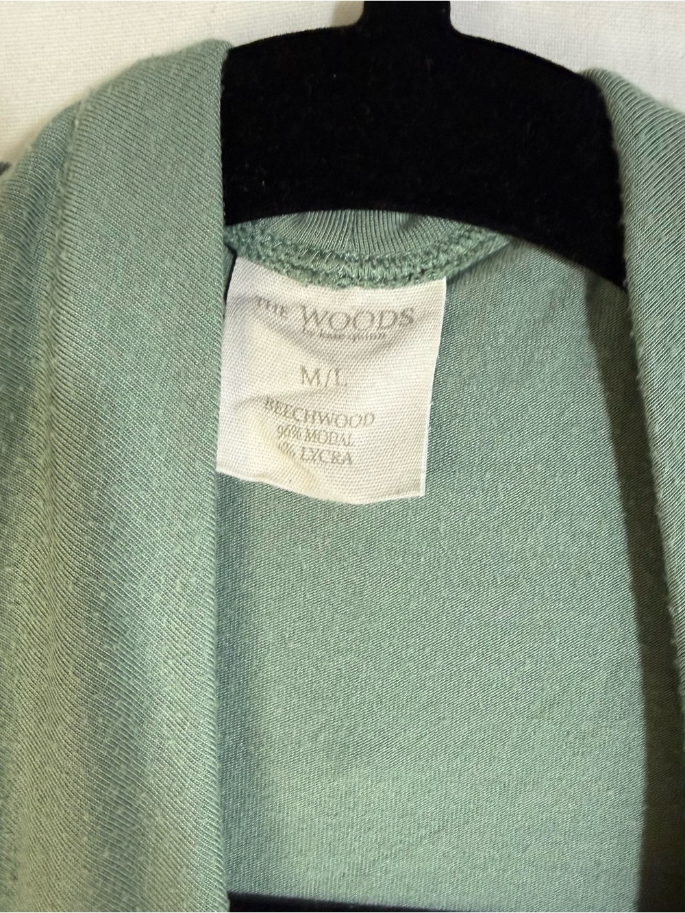 Kate Quinn The Woods Bamboo Robe M/L Sage Green - Picture 4 of 7
